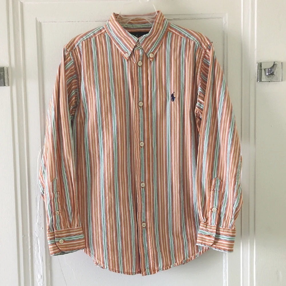 Ralph Lauren Vertical Stripe Button Down Shirt
